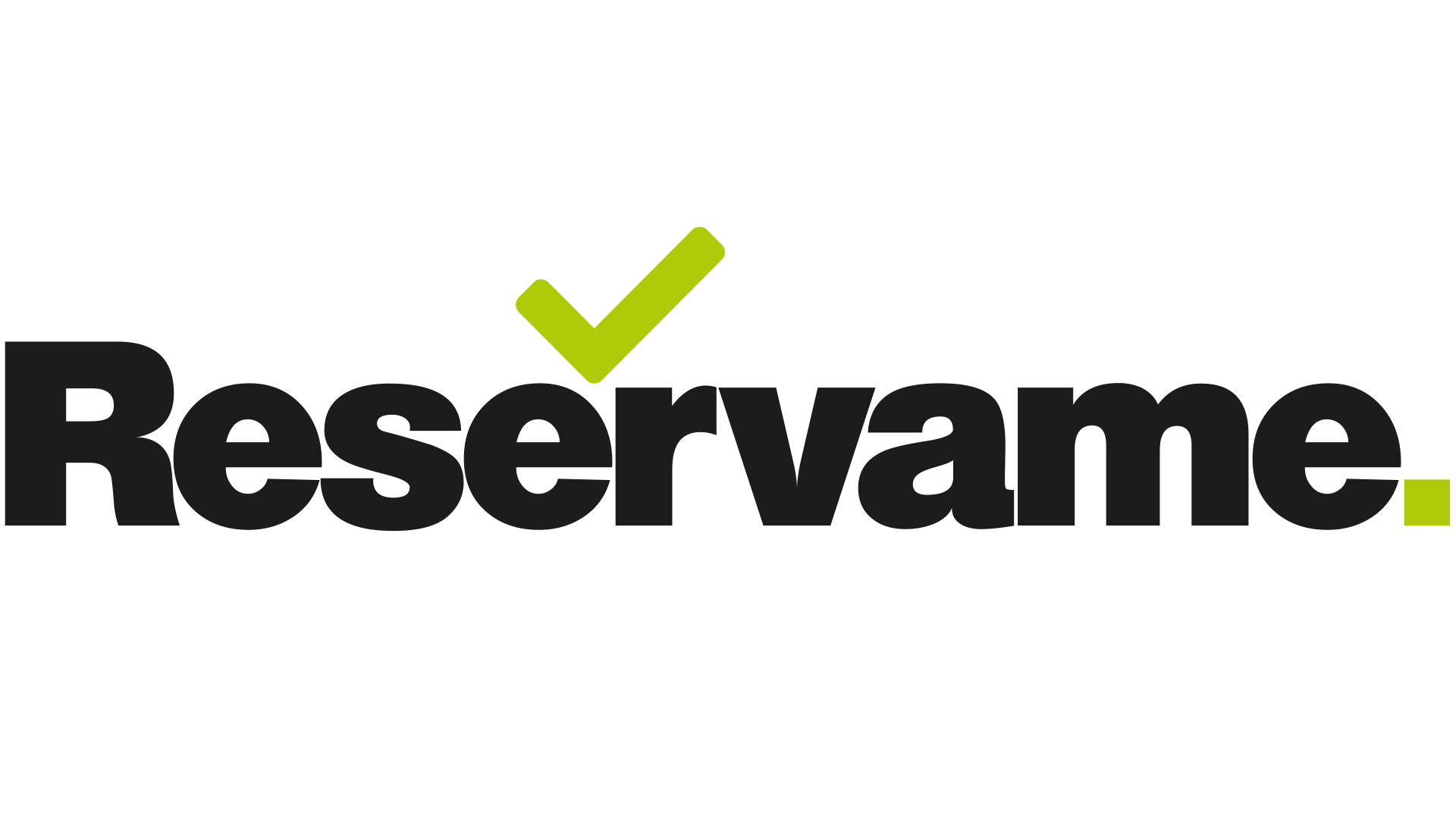 Resérvame - Sistema de Reservas y Logística para Touroperadores (Logo Negro)